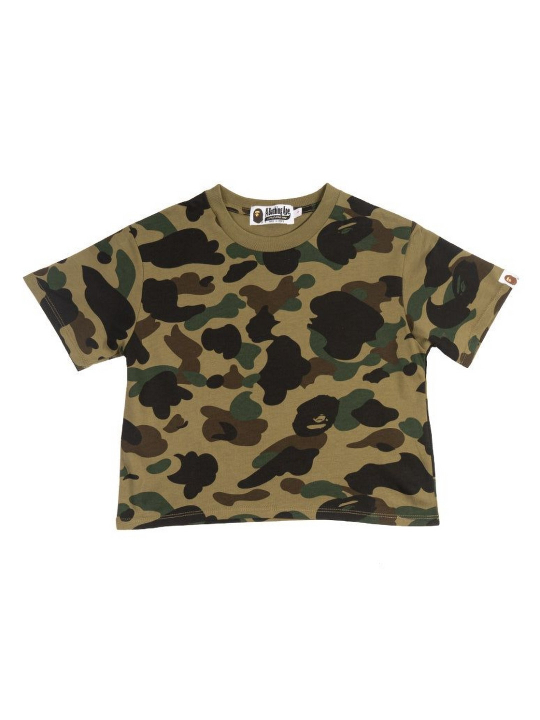 

Bape Women 1st Camo Cropped Tee, Green