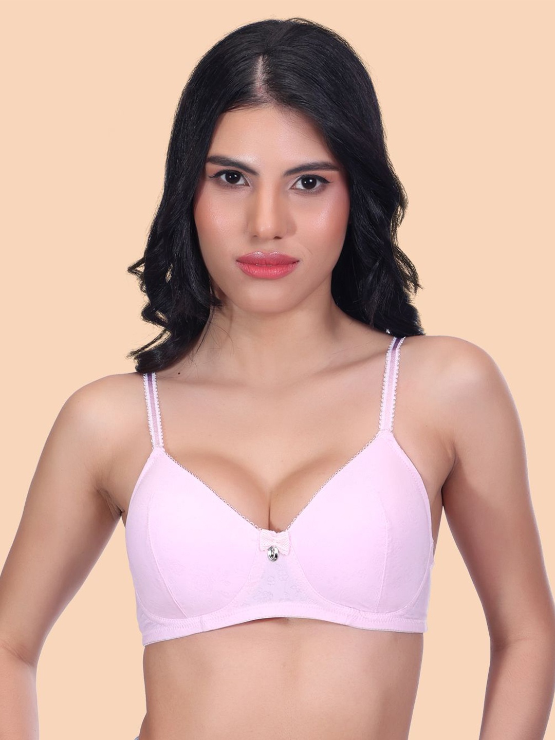 

Amour Secret Women Full Coverage Lightly Padded Bra, Pink