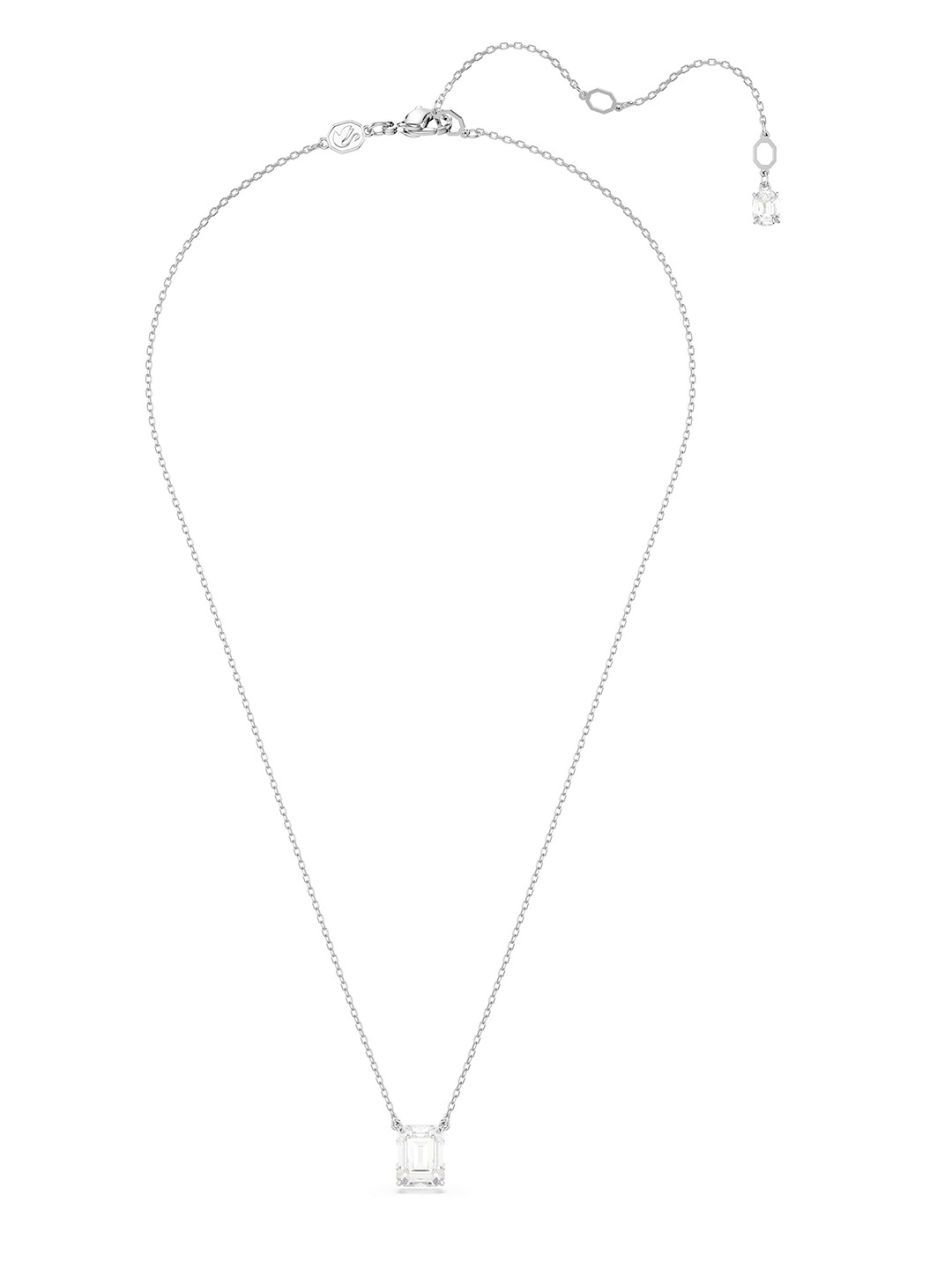 

SWAROVSKI Rhodium-Plated Crystal-Studded Pendant Chain, Silver
