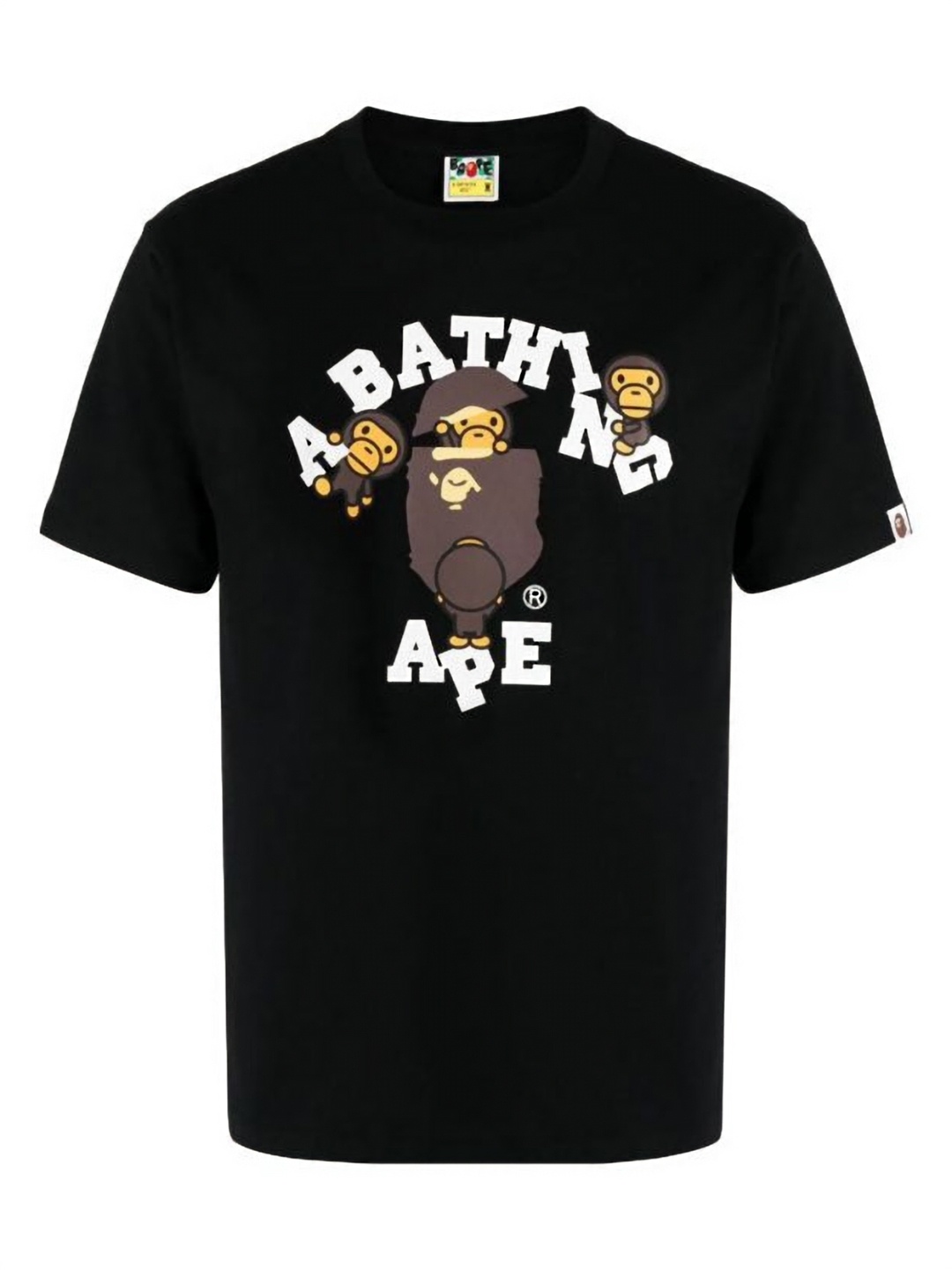 

Bape Unisex College Milo Tee, Black