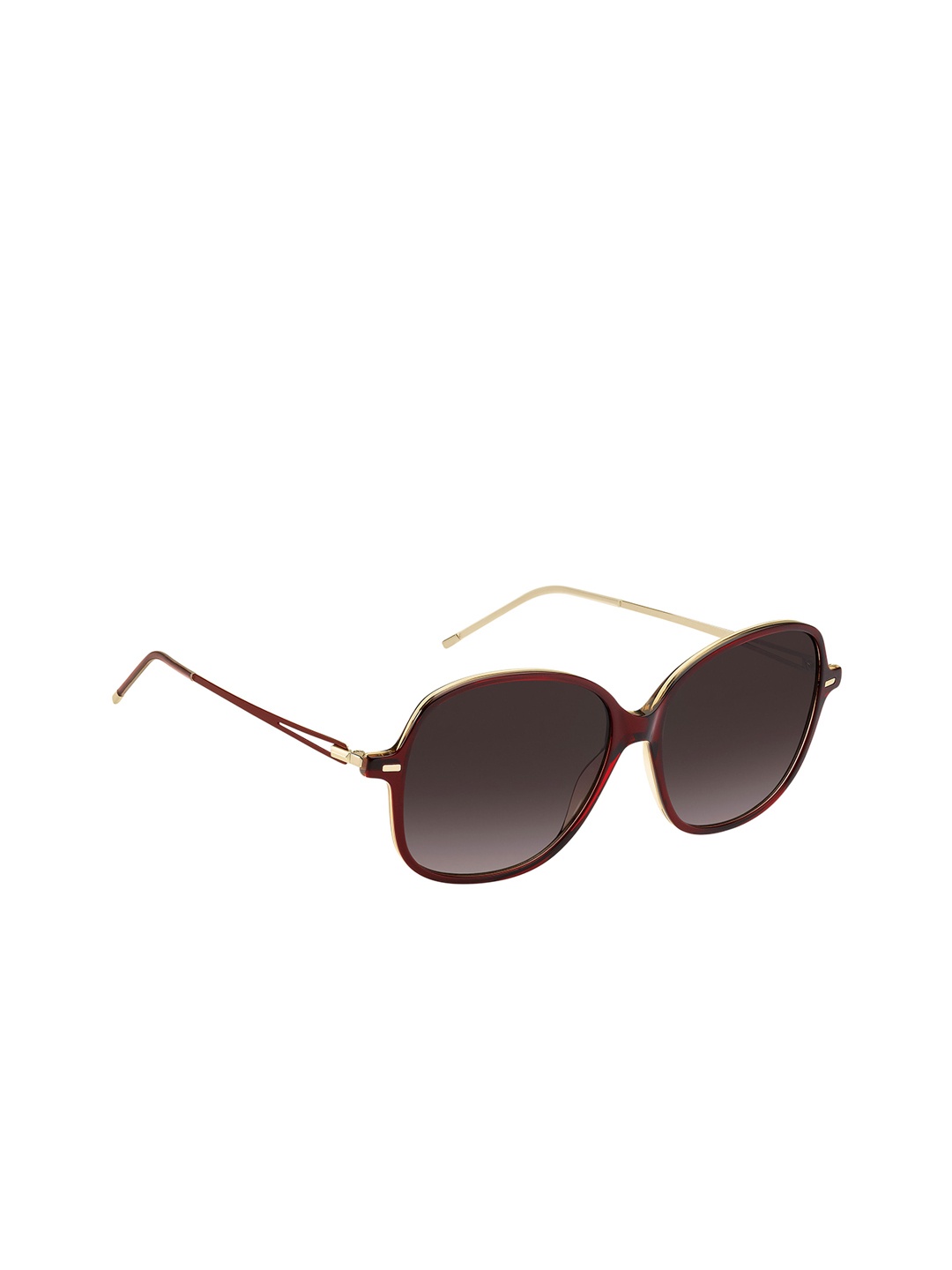 

HUGO Women Oversized Sunglasses with UV Protected Lens 205432R9S57HA, Burgundy