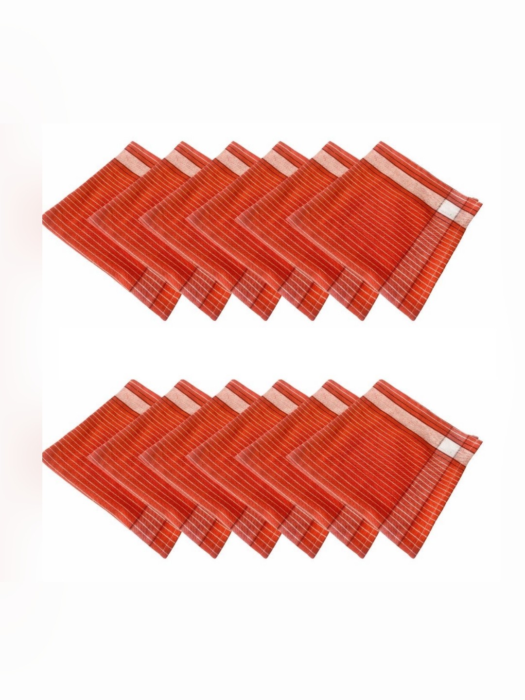 

Lushomes 12 Pieces Orange Colored Pure Cotton Kitchen Towel