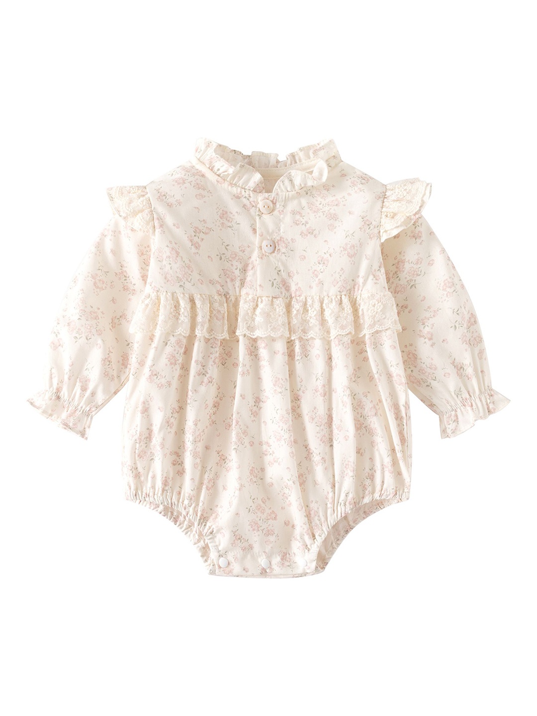 

StyleCast x Revolte Infant Girls Printed Cotton Bodysuit, Cream