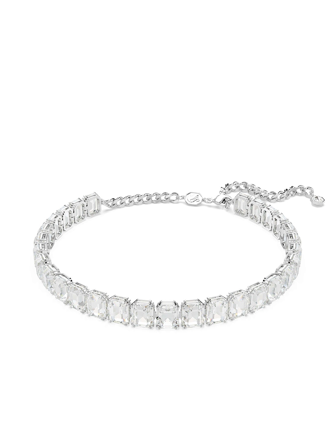 

SWAROVSKI Rhodium-Plated Crystal Stone Studded Necklace, Silver