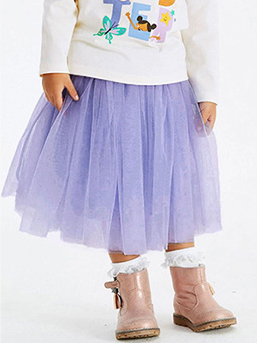 

LULU & SKY Girls Knee Length A-Line Skirts, Purple