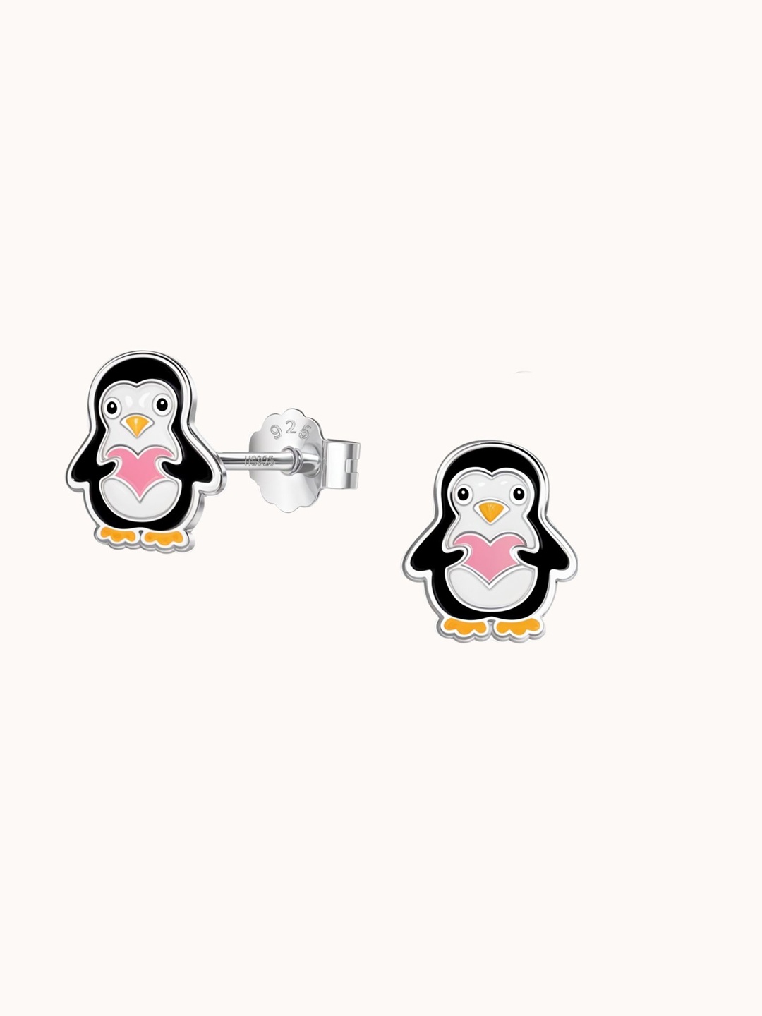 

HighSpark 925 Sterling Silver Penguin Studs Earrings