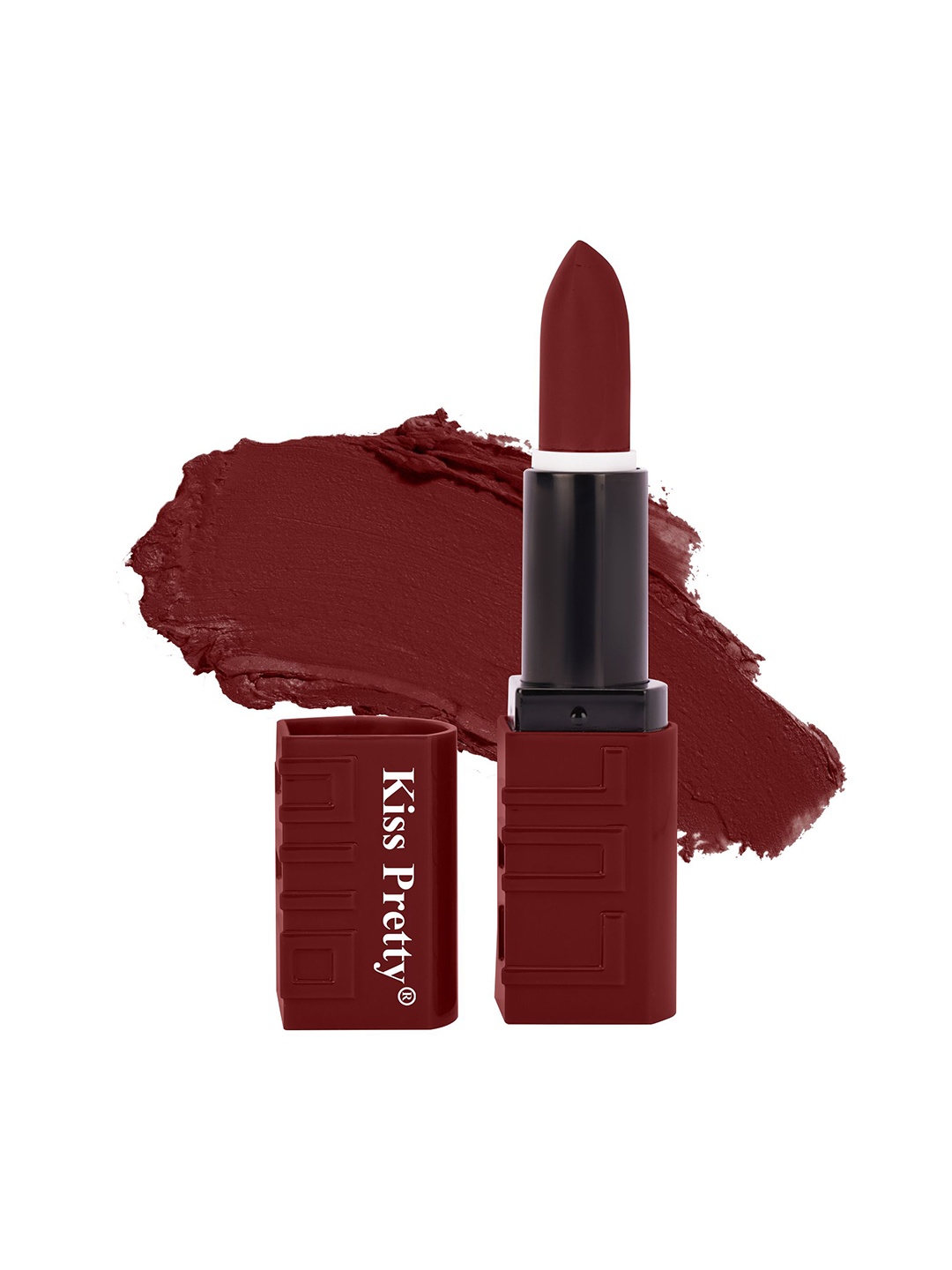 

Kiss pretty Long Lasting Non Transfer Matte Bullet Lipstick - 3.5g - Dark Maroon - 12
