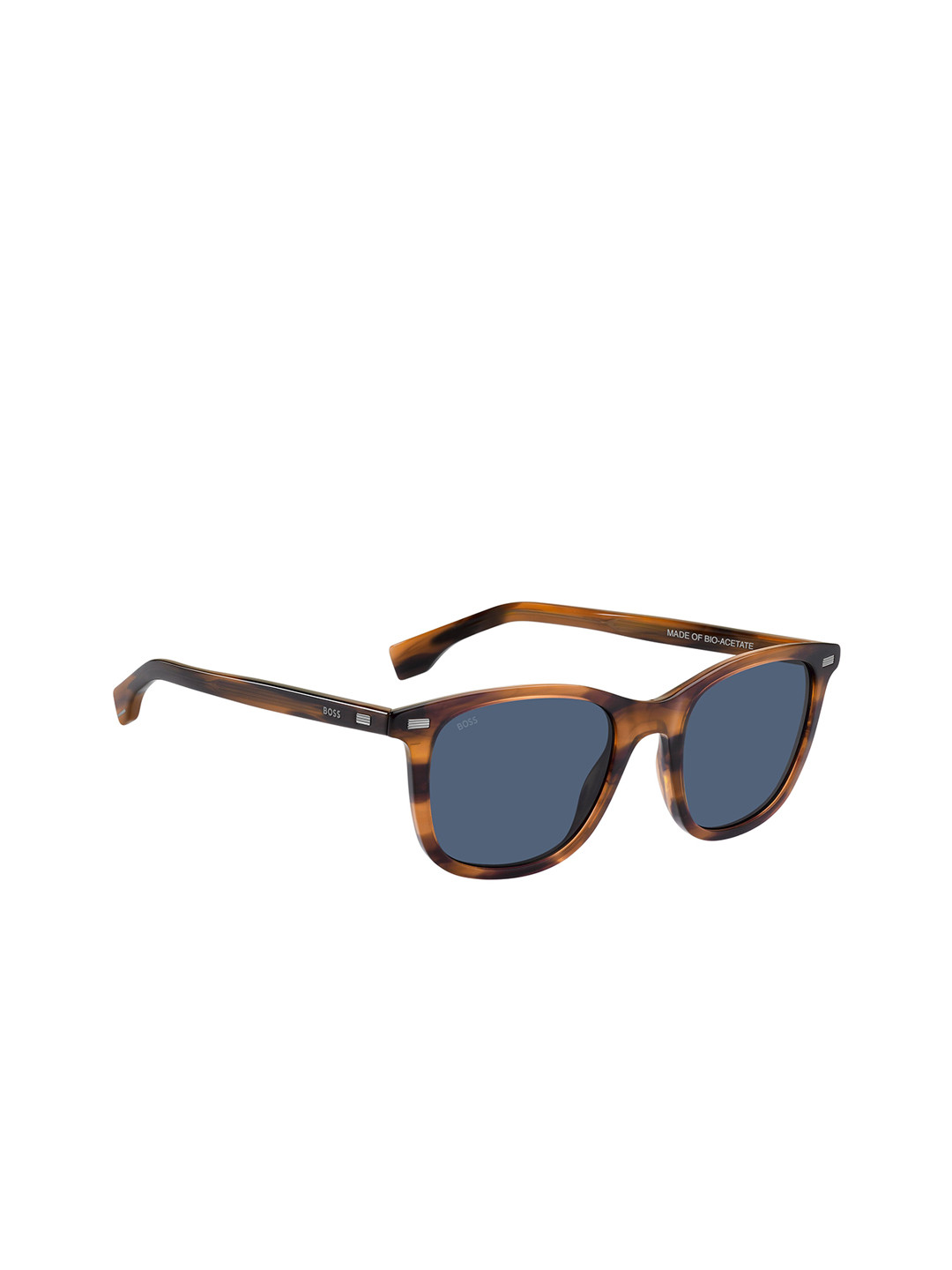 

HUGO Men Square Sunglasses With UV Protected Lens 205101SX751KU, Blue