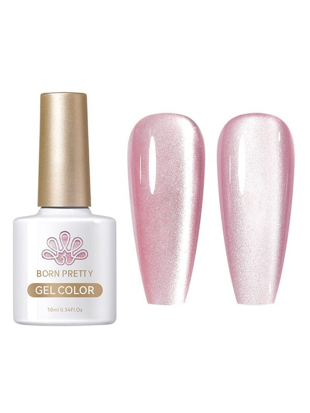 

BORN PRETTY Moonlight Magnetic Long Lasting Gel Nail Polish 10ml - MC04, Pink