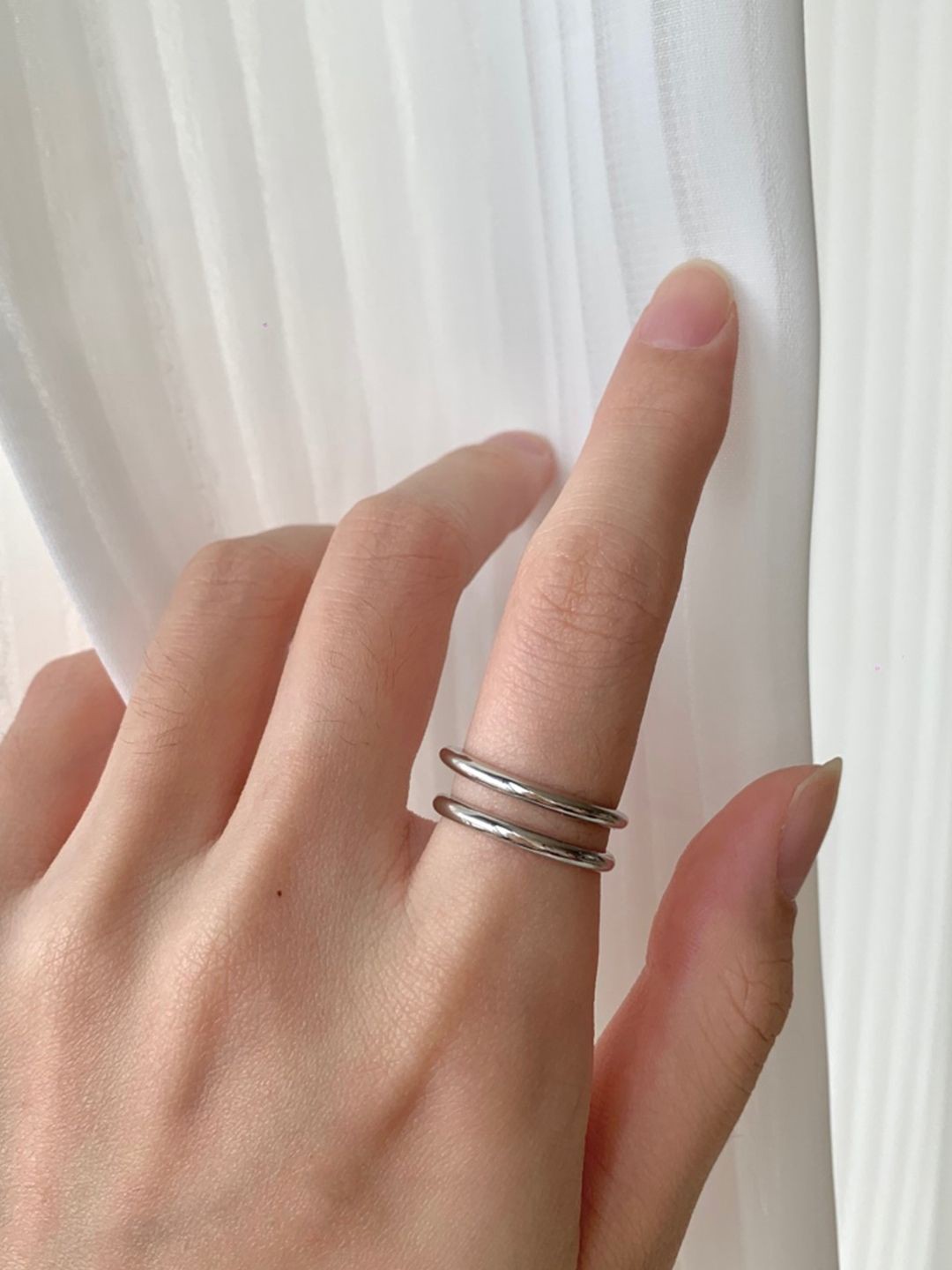 

MISS JO Silver-Plated Finger Ring