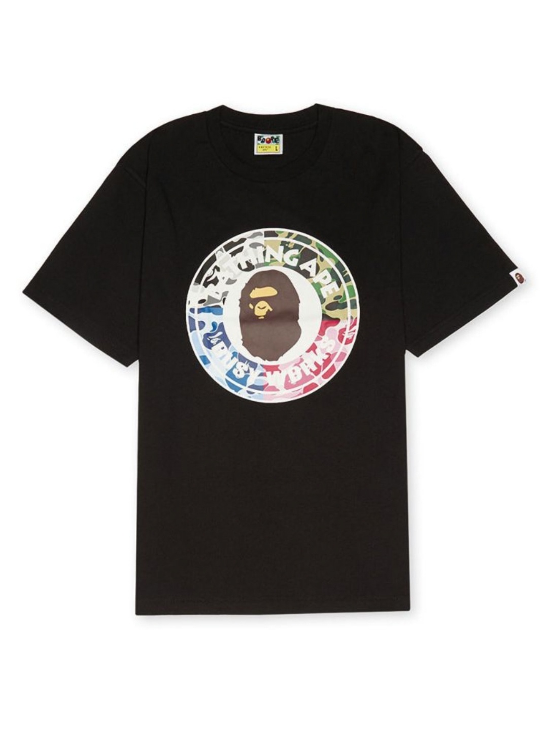 

Bape Unisex ABC Camo Crazy Busy Work Tee, Black