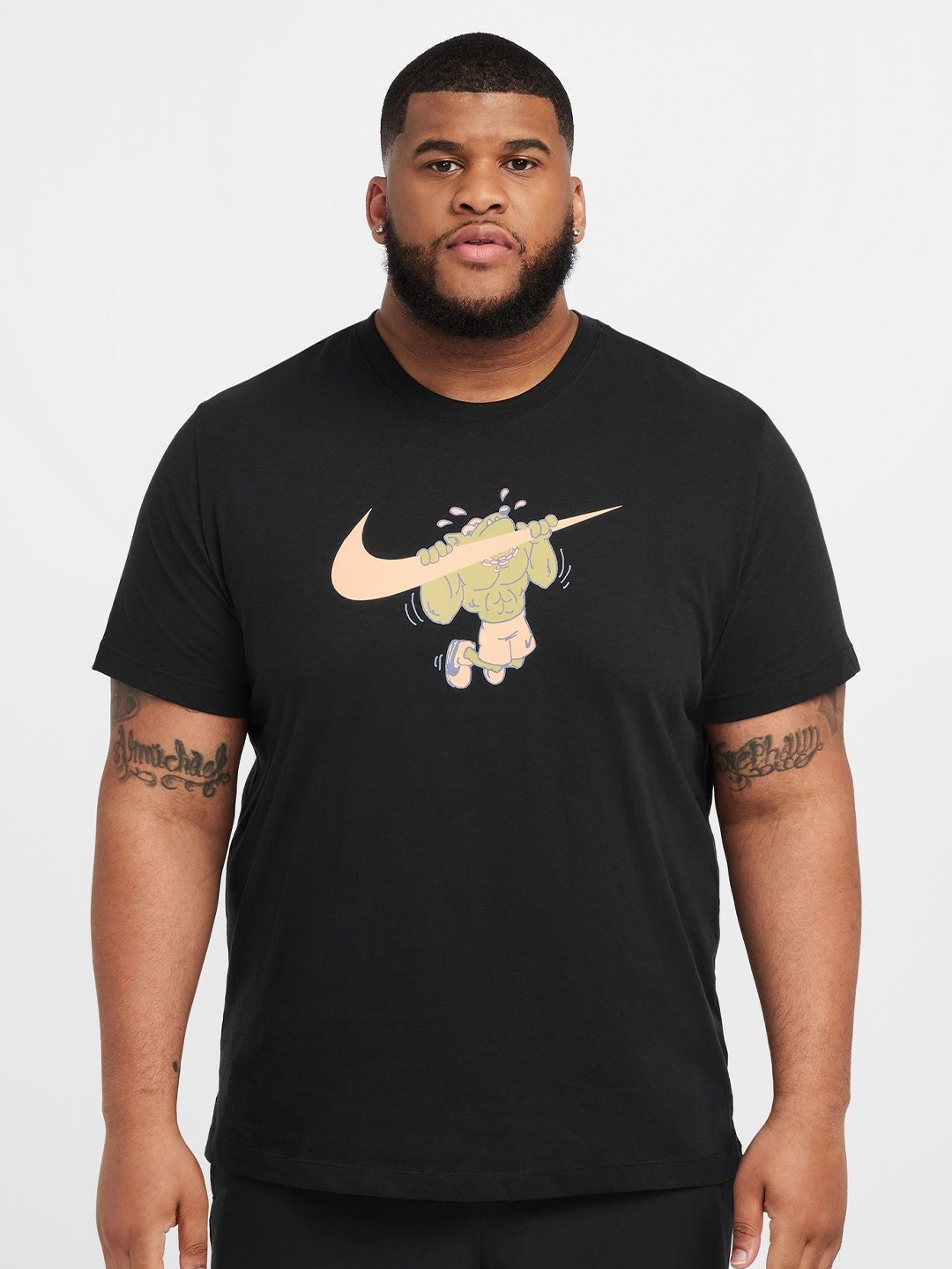 

Nike Men Dri-FIT Fitness T-Shirt, Black