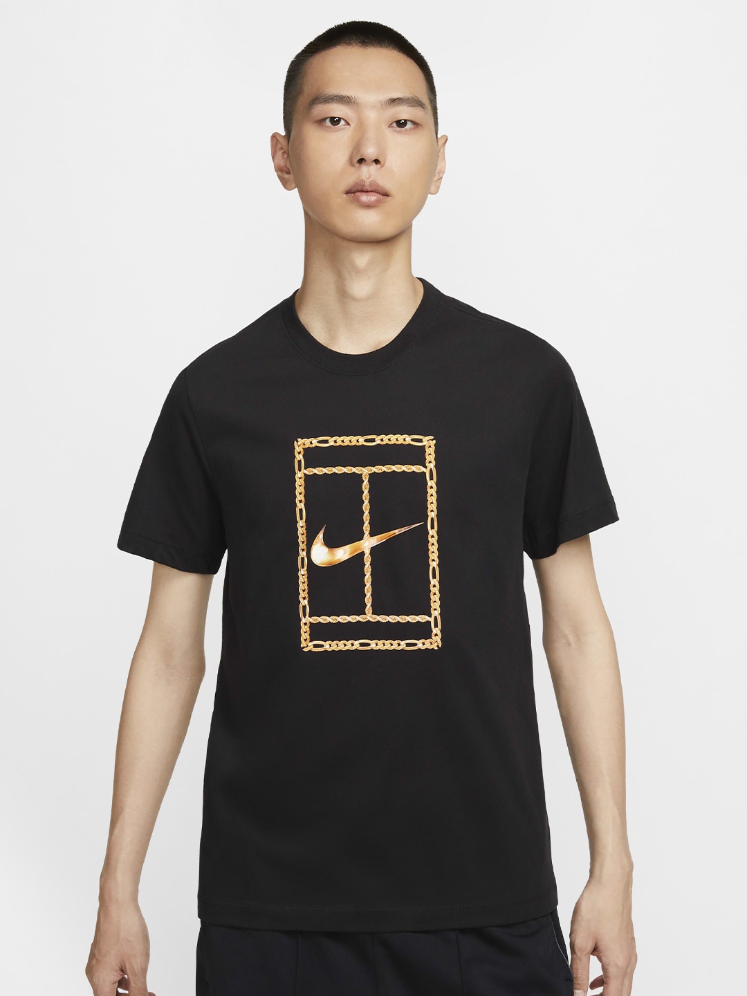 

Nike Court Men's Dri-FIT Tennis T-Shirt, Black