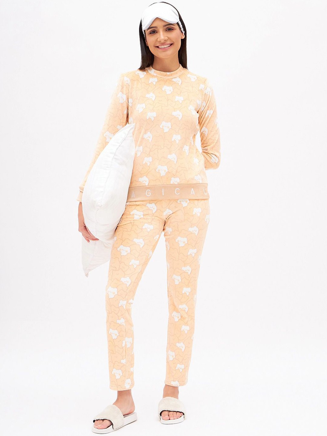 

Sweet Dreams Women Printed Tracksuits, Rust