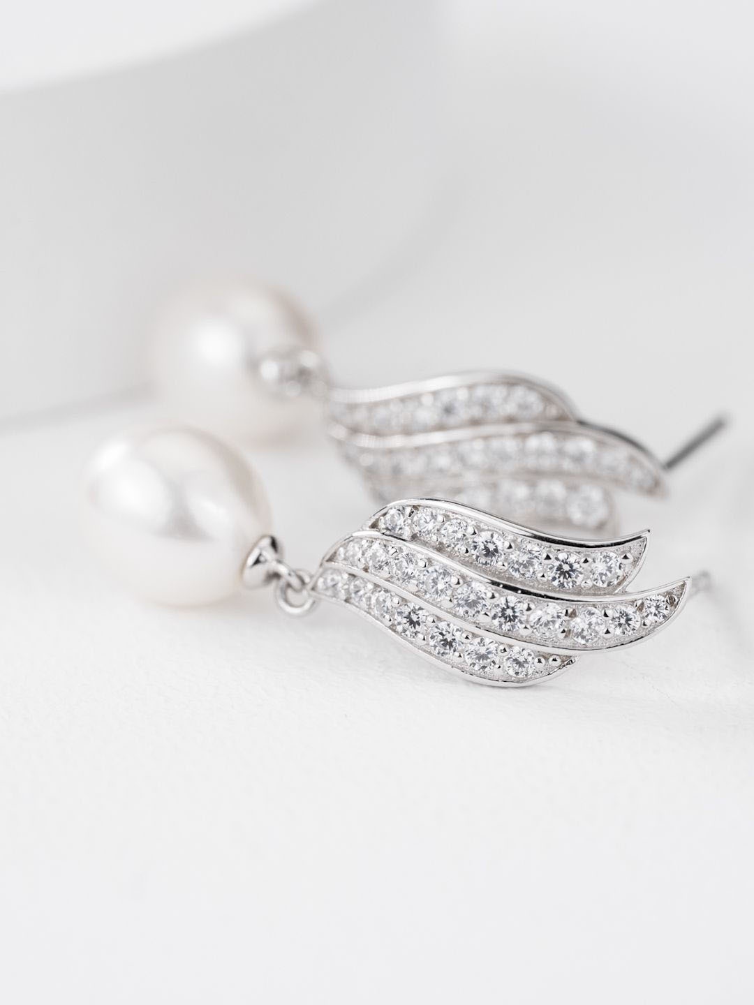 

MISS JO Contemporary Studs Earrings, Silver