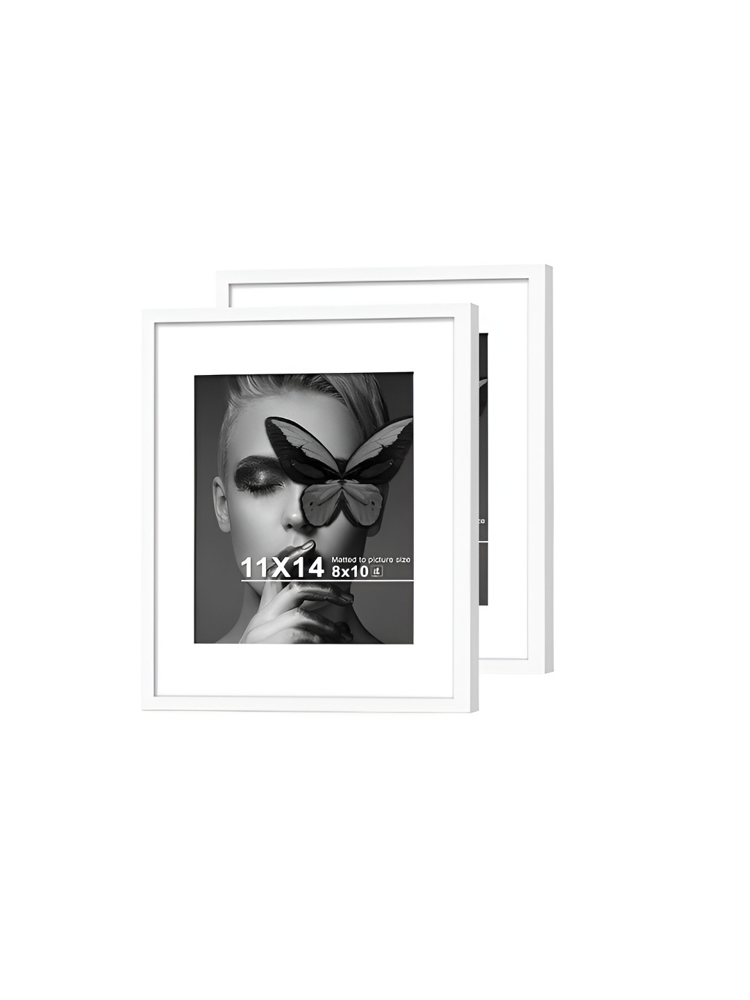 

Art Street White Set of 2 Wood Document Wall Photo Frames for Certificates & Home Decor