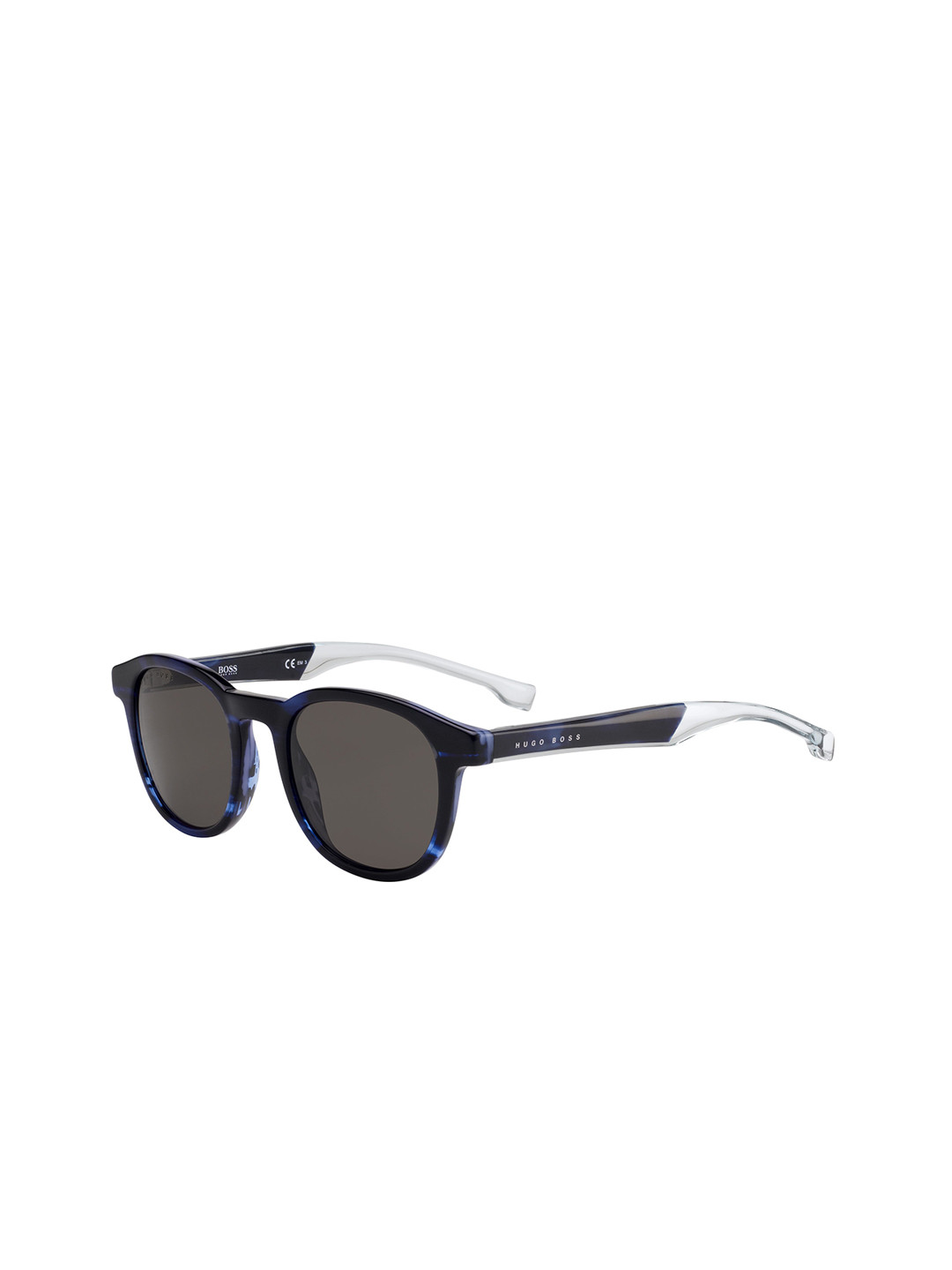 

HUGO Men Round Sunglasses with UV Protected Lens-20173438I50IR, Black
