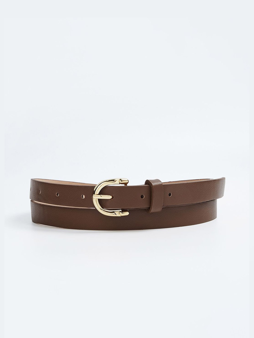 

Ginger by Lifestyle Women PU Slim Belt, Brown