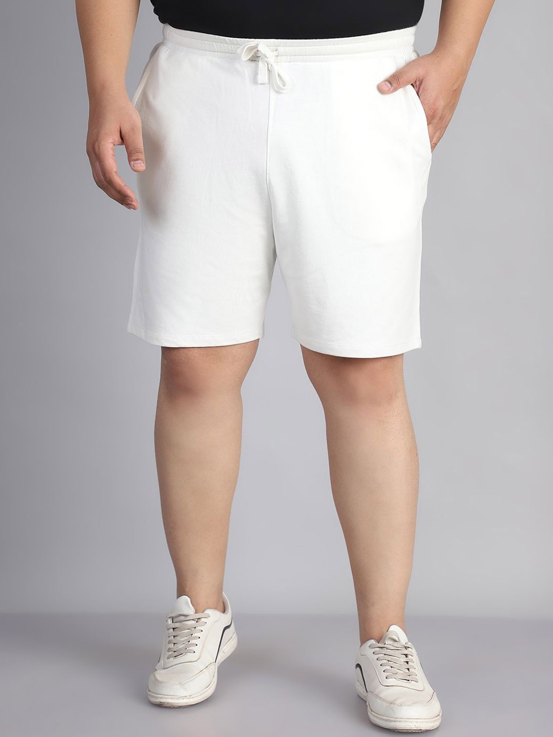 

Rute Men Mid-Rise Pure Cotton Shorts, White