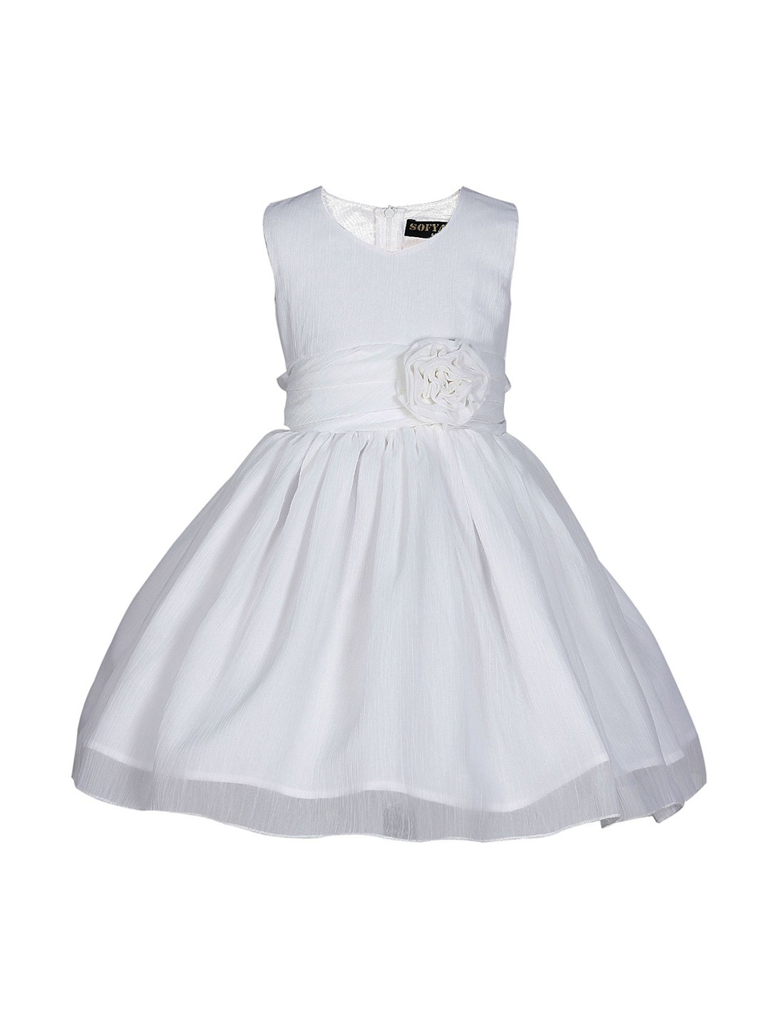 

Wish little Girls Chiffon Fit and Flare Dress, White