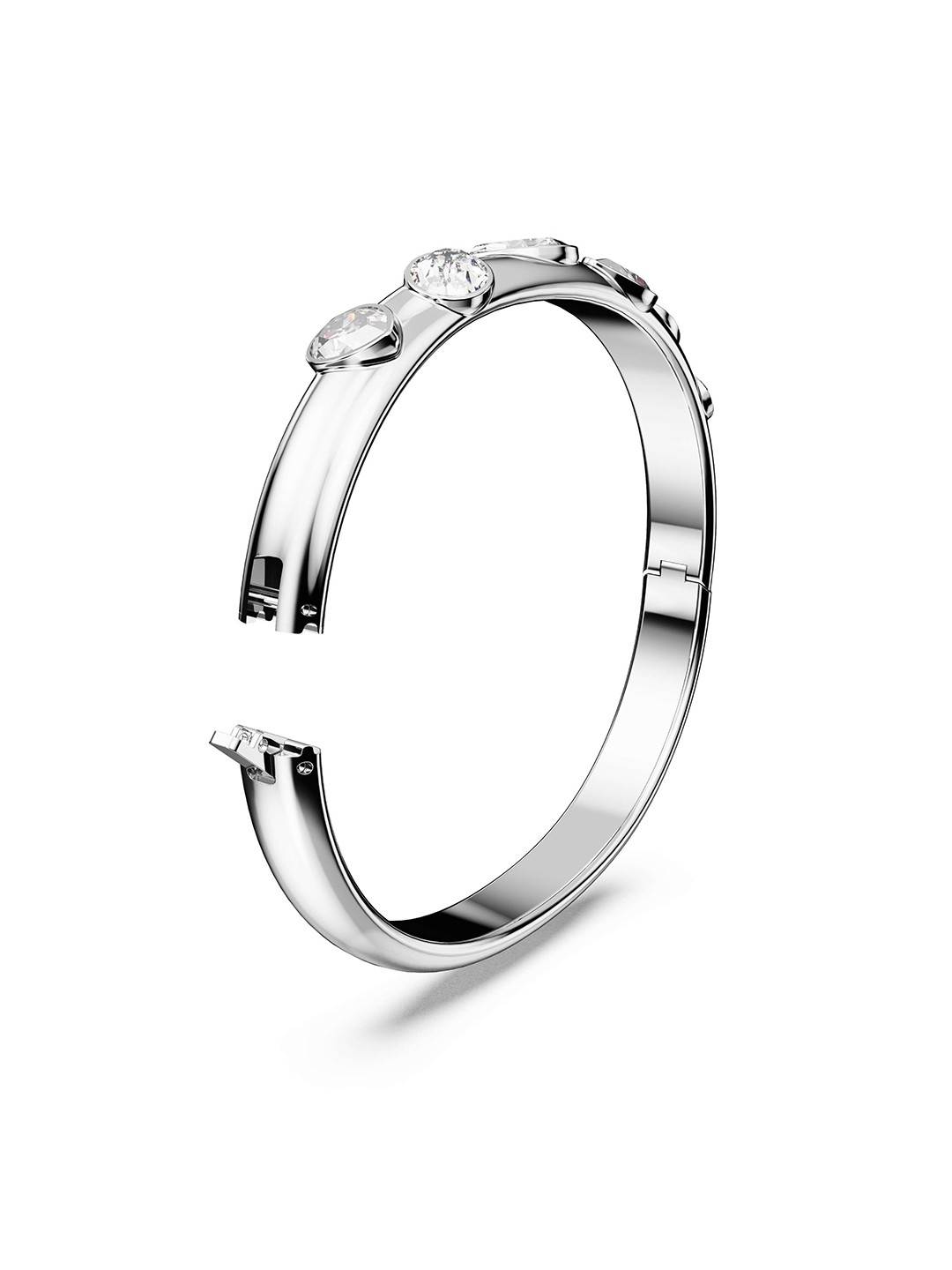

SWAROVSKI Rhodium-Plated Crystals Bangle-Style Bracelet, Silver