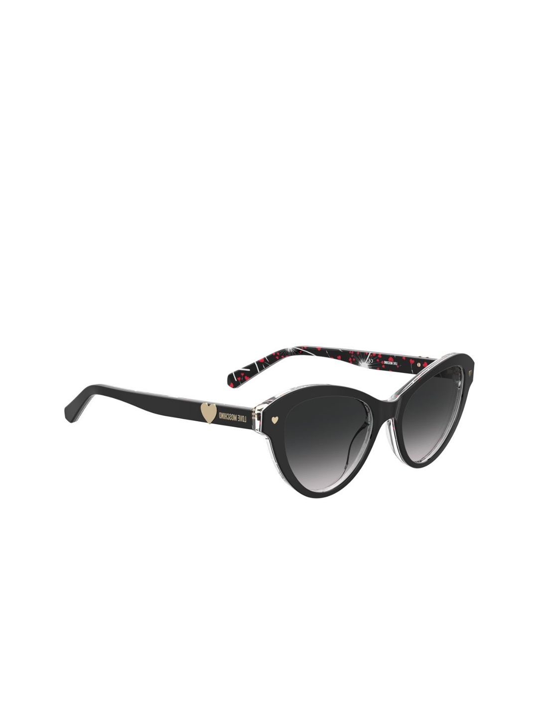 

MOSCHINO LOVE Women Cateye Sunglasses with UV Protected Lens 2049217RM529O, Black