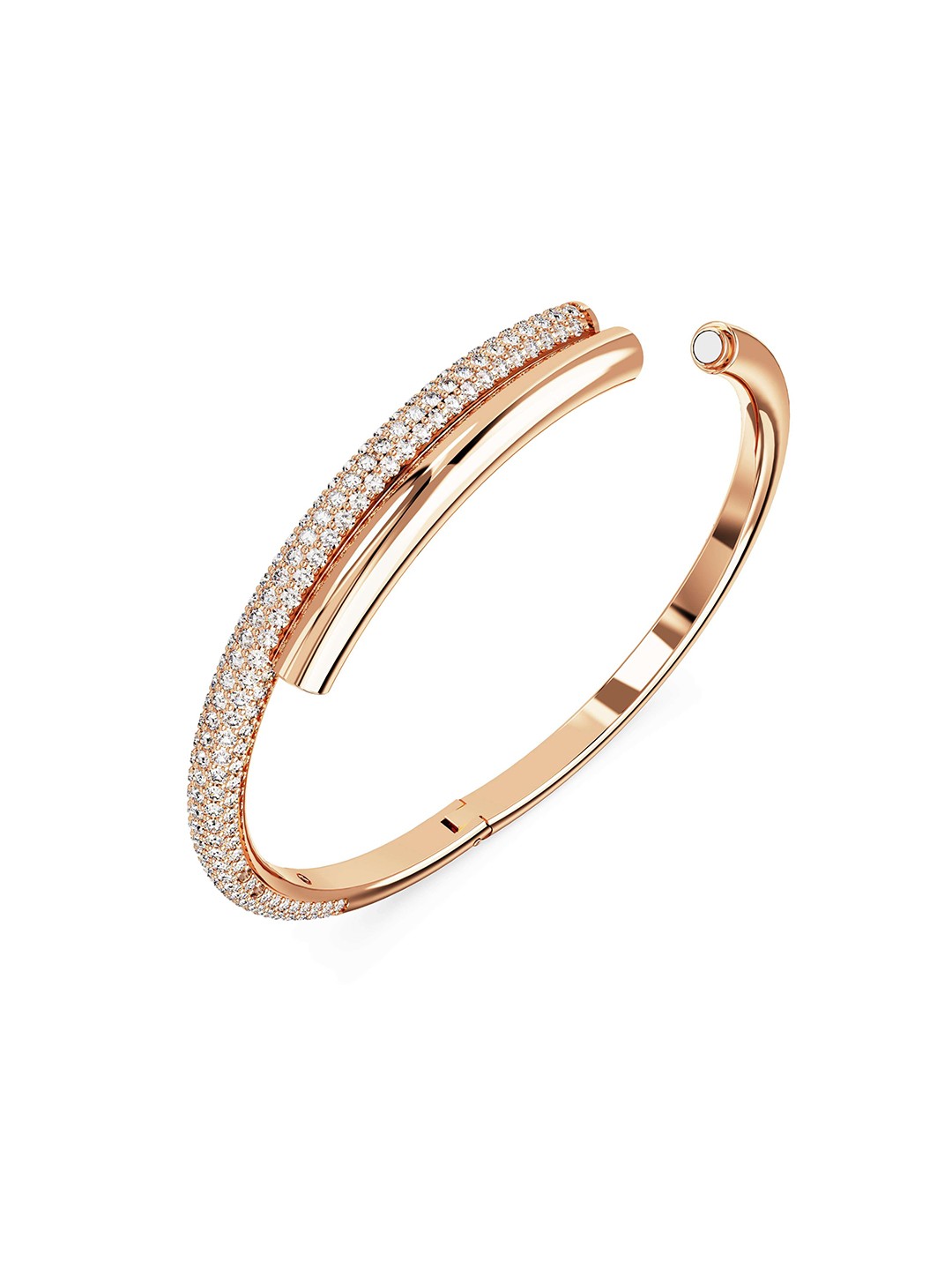 

SWAROVSKI Dextera Crystals Rose Gold-Plated Bangle-Style Bracelet