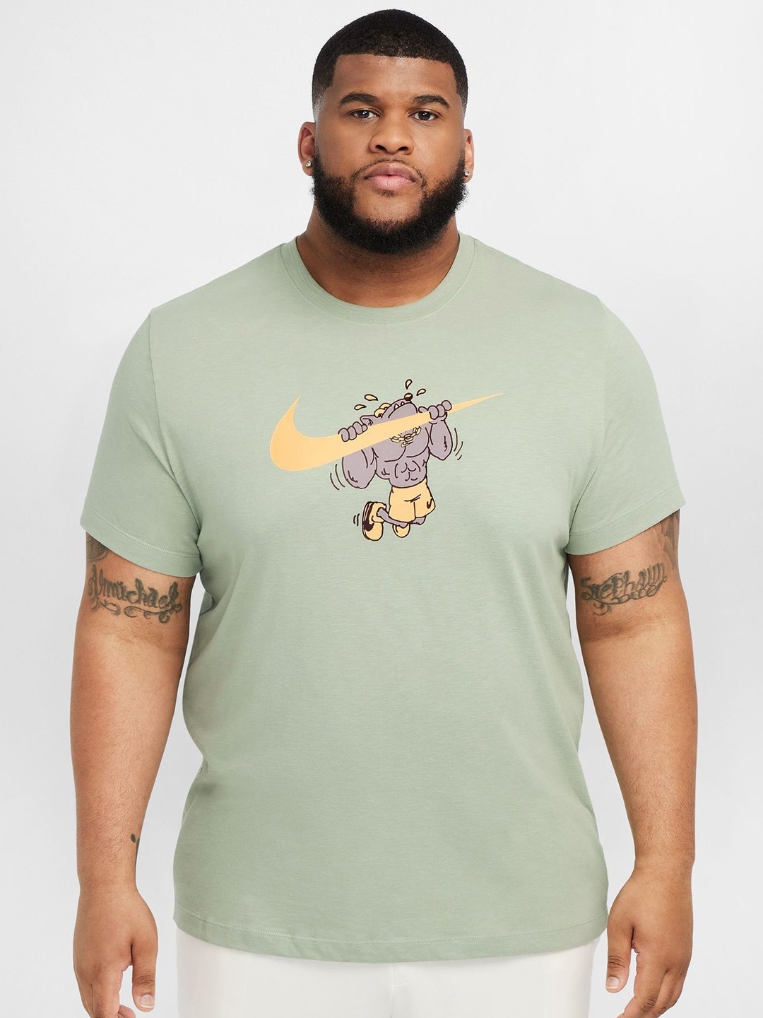 

Nike Men Dri-FIT Fitness T-Shirt, Green