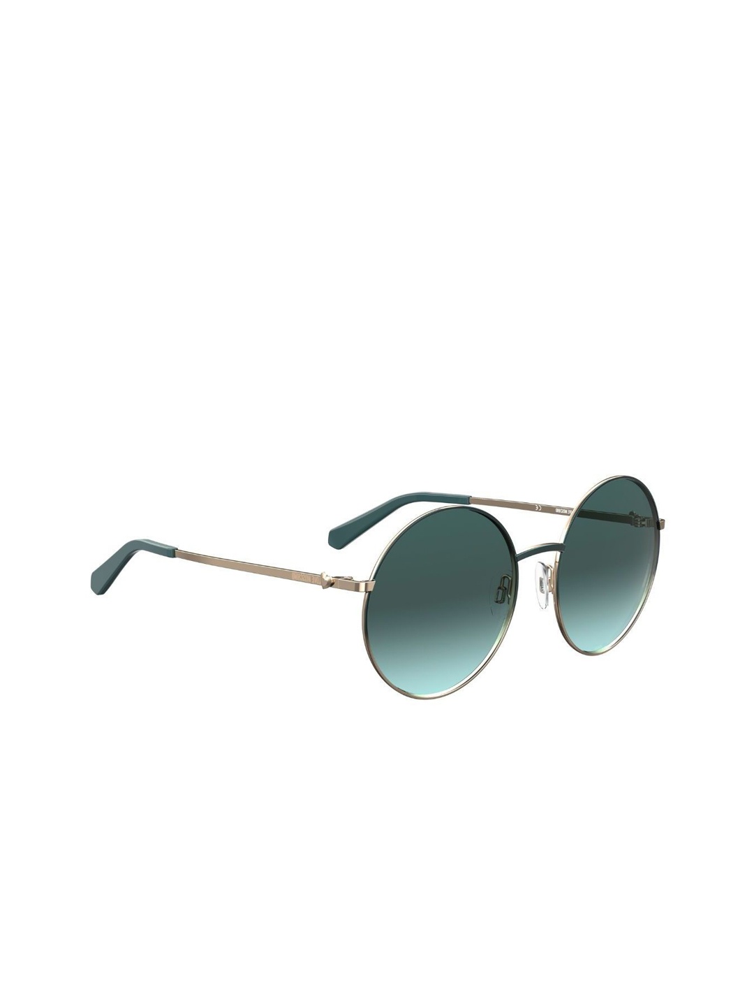 

MOSCHINO LOVE Women Round Sunglasses with UV Protected Lens, Green