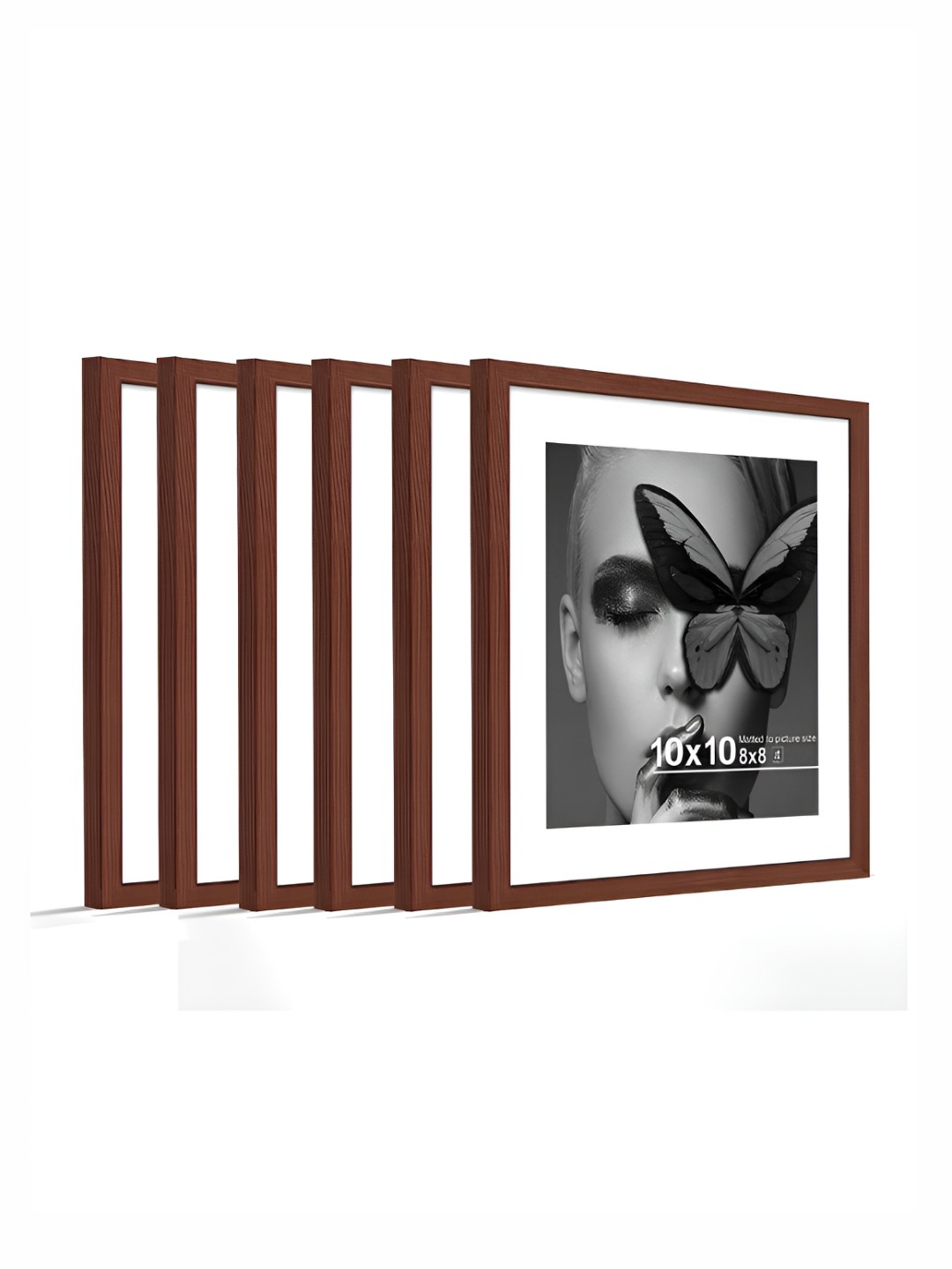 

Art Street Brown Set of 6 Document Wall Photo Frame for Certificates & Home Decor