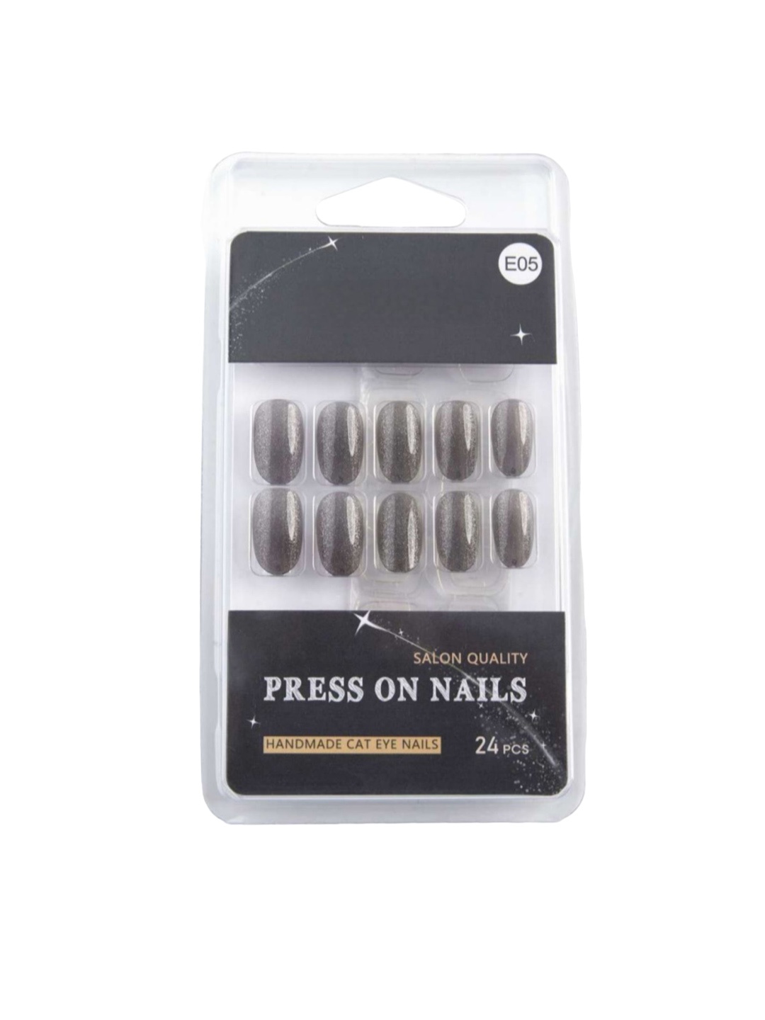 

RANORE Set Of 24 Cat Eye Press-On Nails - M05, Blue