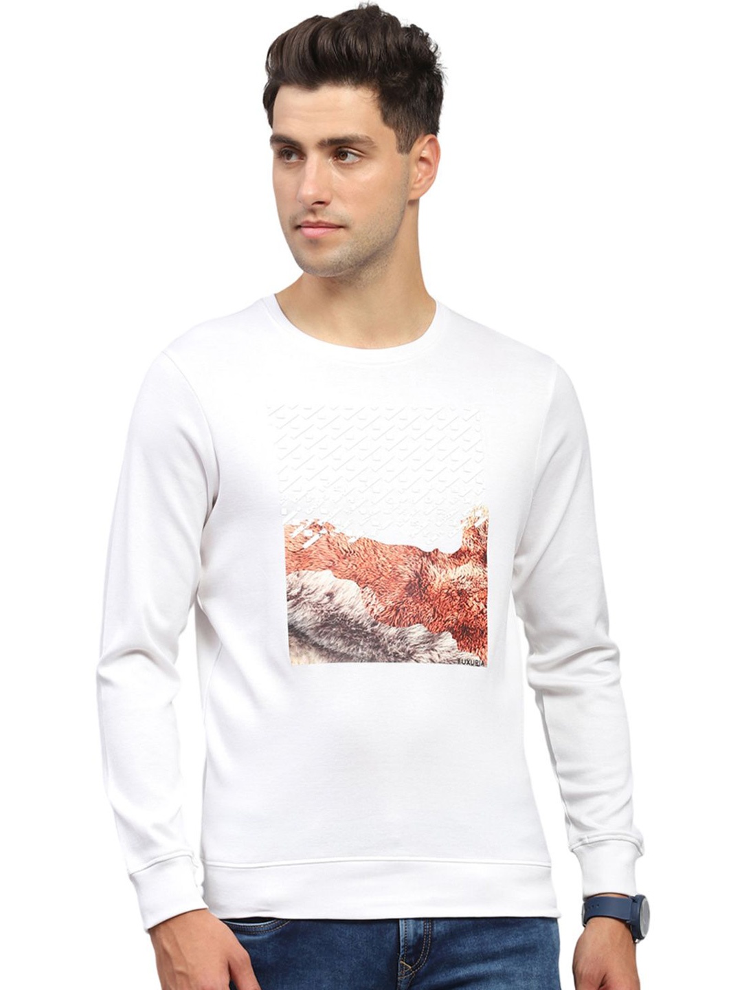

Monte Carlo Men Printed Sweatshirt, White