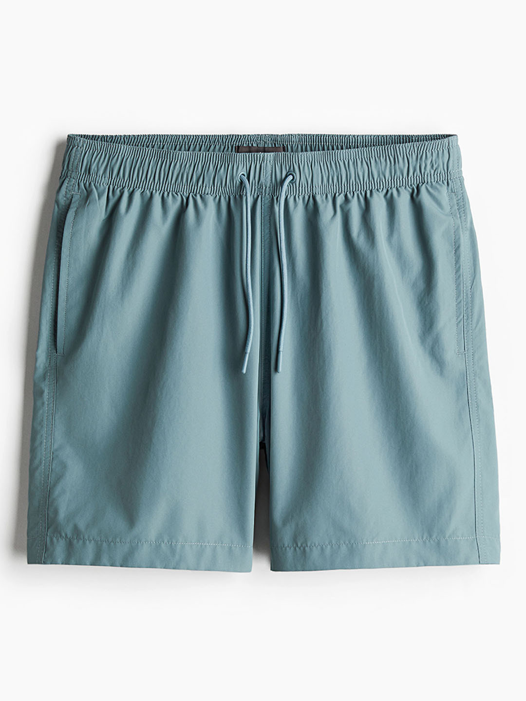 

H&M Men Mid Rise Swim Shorts, Turquoise blue