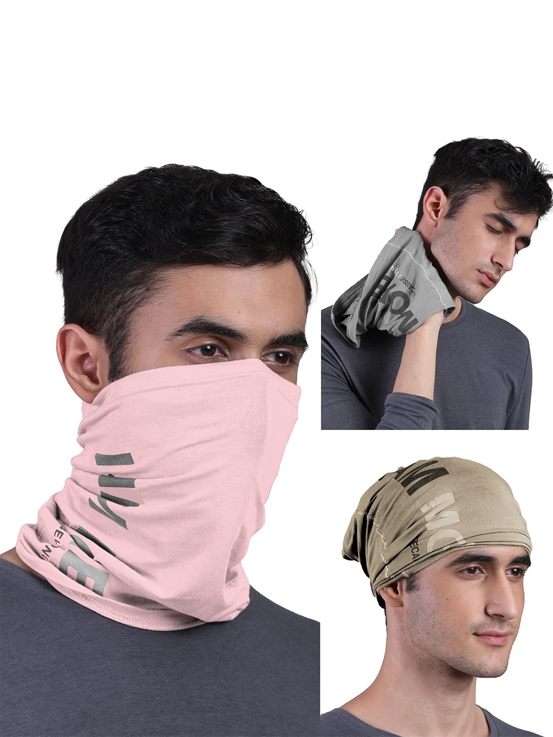 

FREECULTR Pack Of 3 Unisex Bandana Headband, Pink
