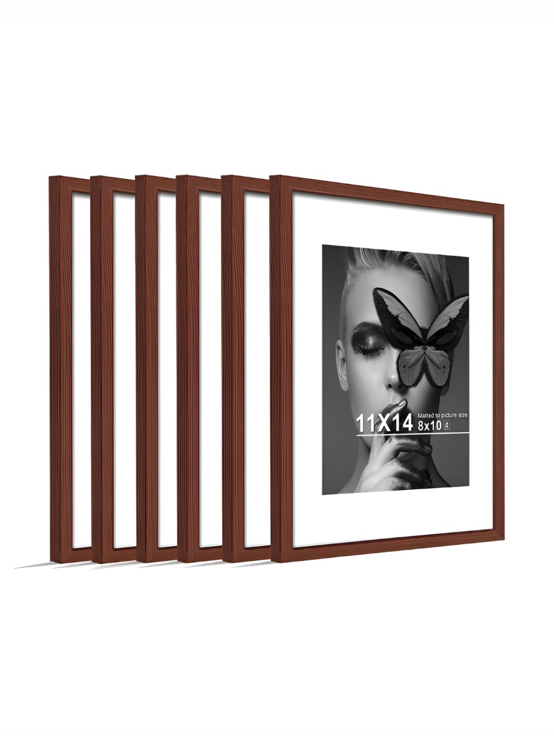 

Art Street Brown Set of 6 Wall Photo Frame for Certificates & Home Decor