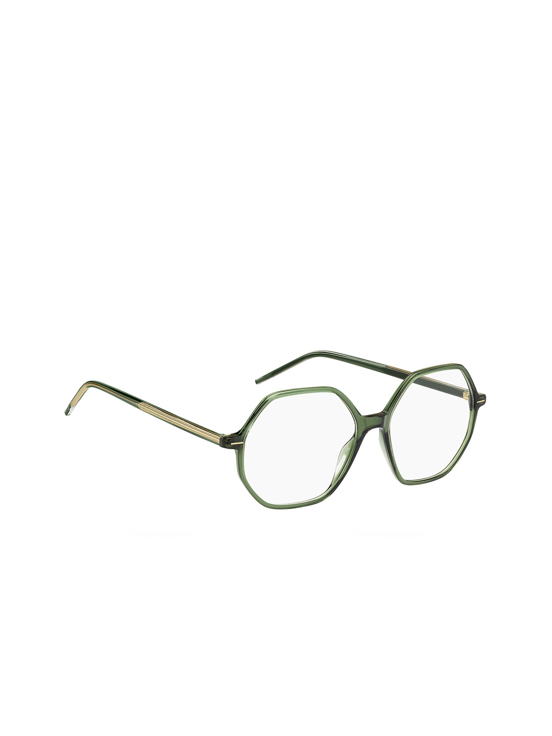 

HUGO Women Full Rim Round Frames, Green