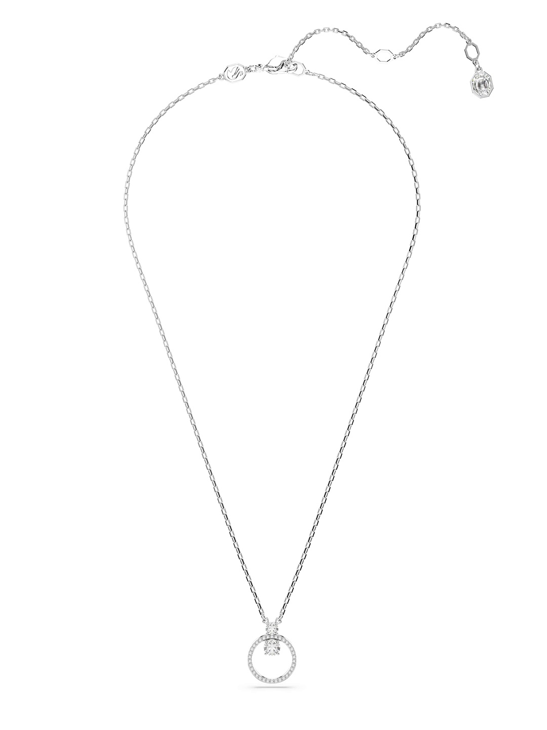 

SWAROVSKI Rhodium-Plated Crystals-Studded Necklace, Silver