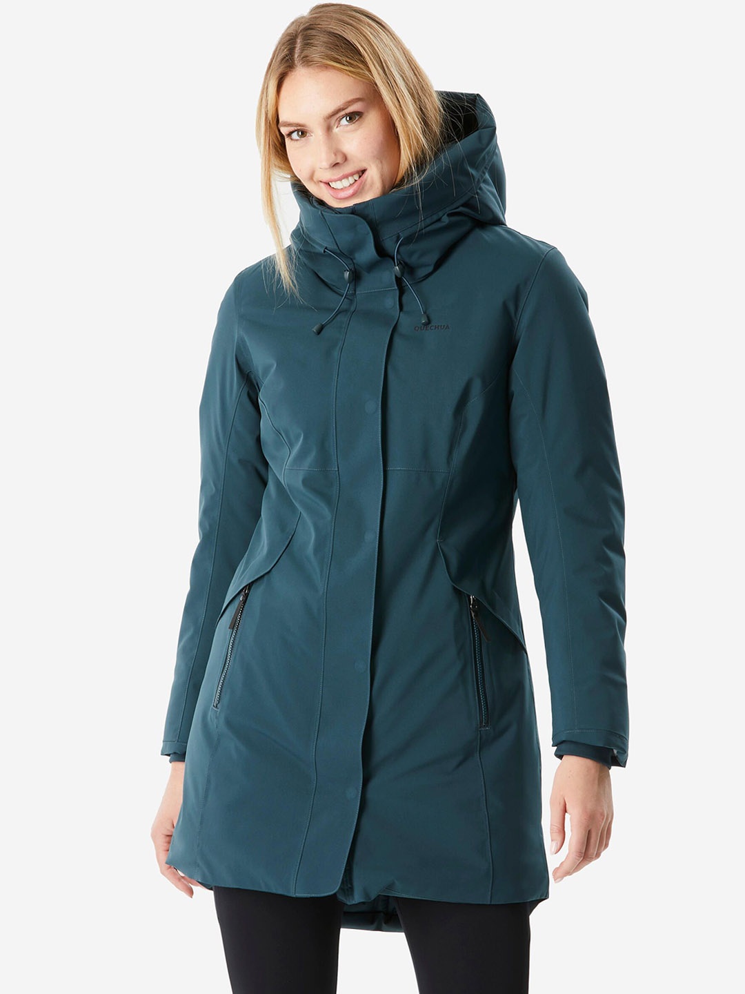 

Quechua By Decathlon Women Dark Green Waterproof & Warm Snow Hiking Jacket For -10C, Blue