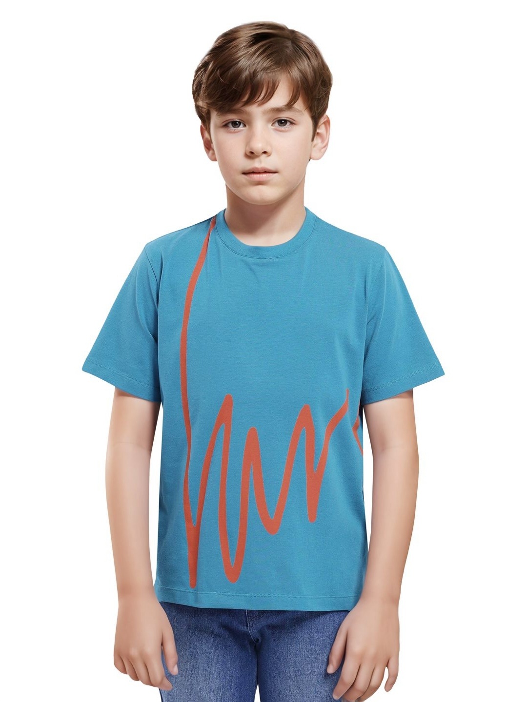 

Rare Ones Boys Graphic Print T-Shirt, Turquoise blue