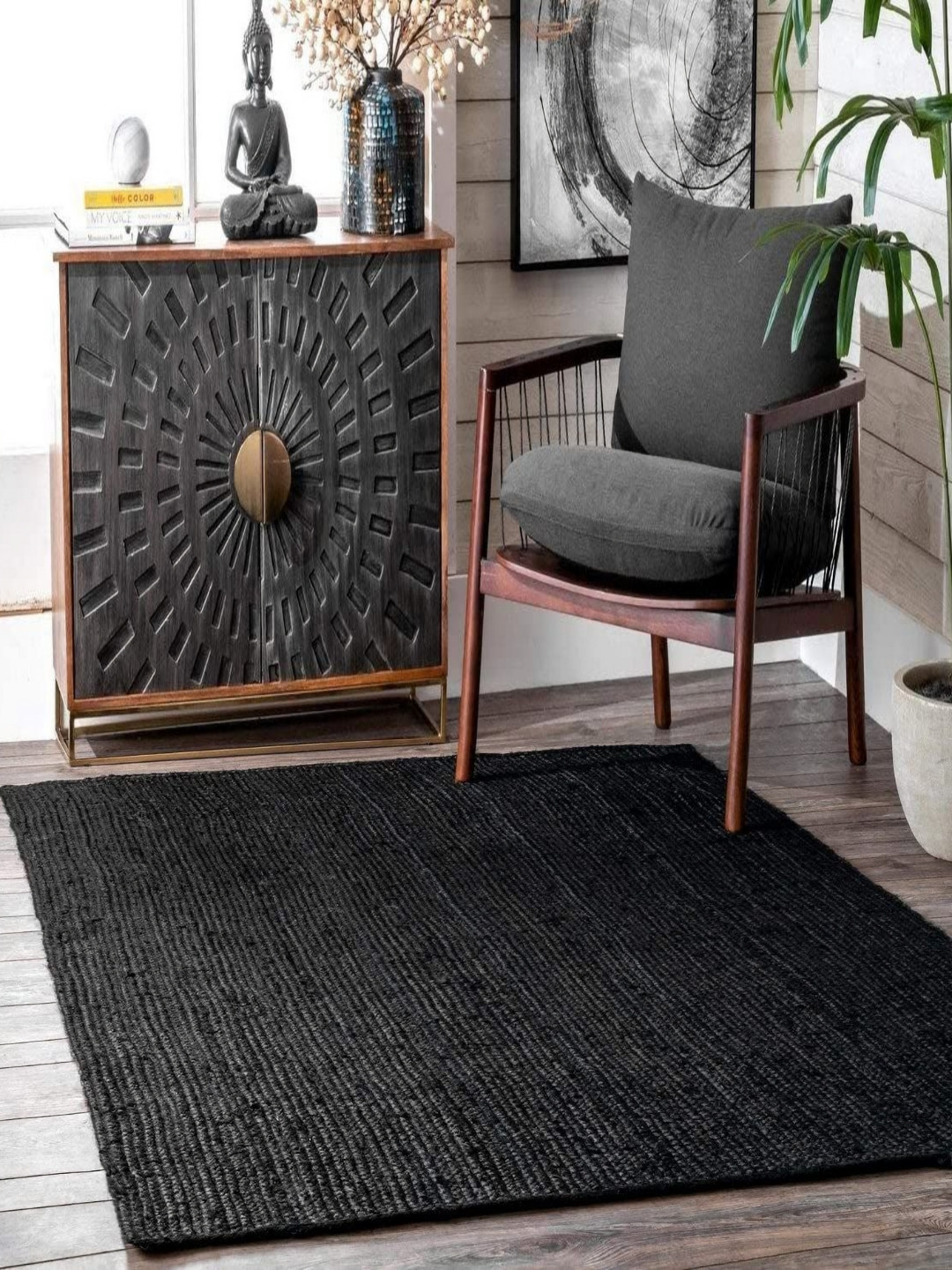 

Banchmark Home Furnishings Black Traditional Handmade Other Carpet