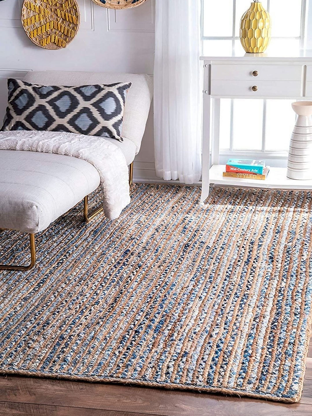 

Banchmark Home Furnishings Beige Solid Hand-Tufted Woollen Carpet