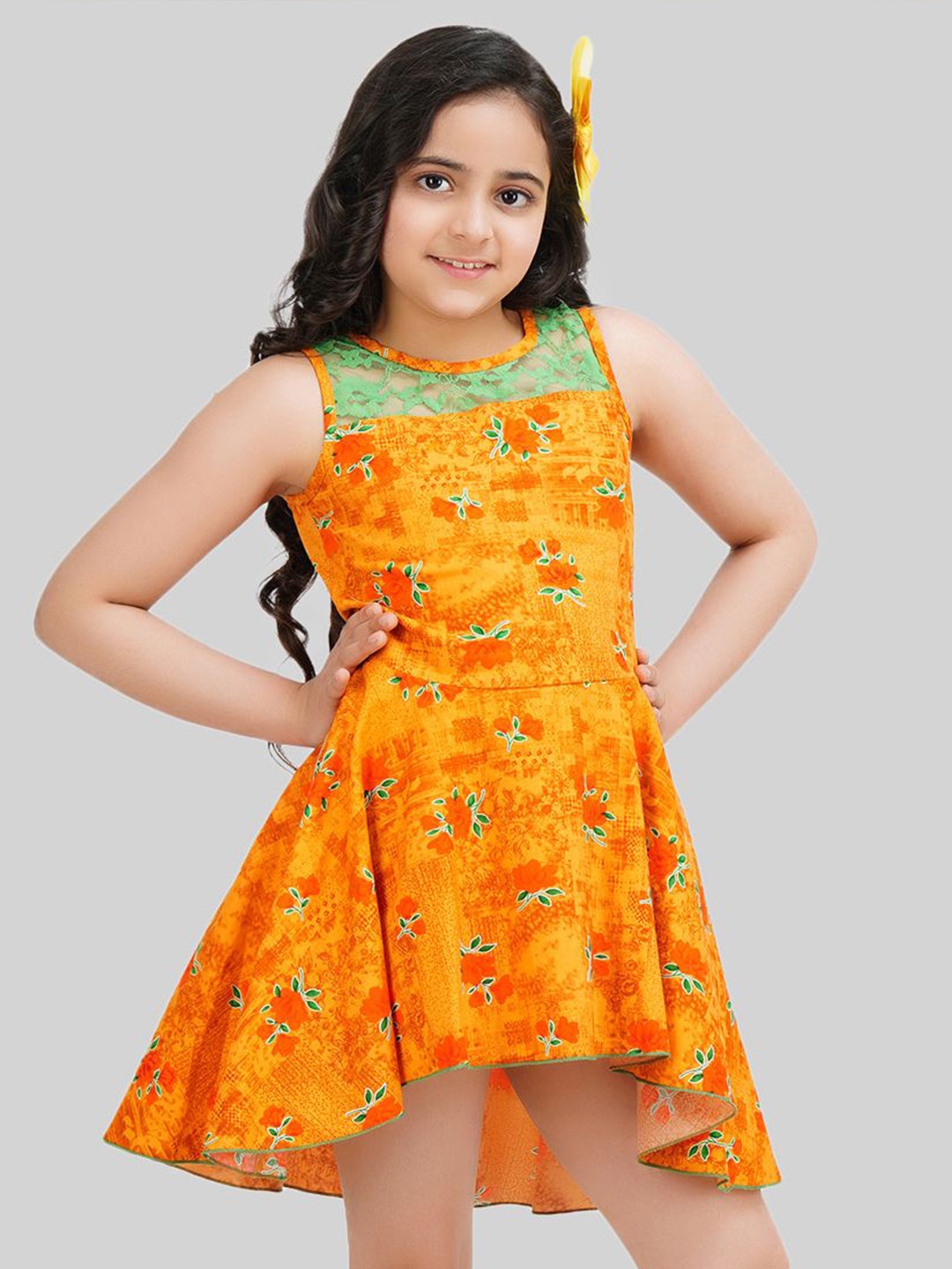 

BEING NAUGHTY Girls A-Line Dress, Mustard