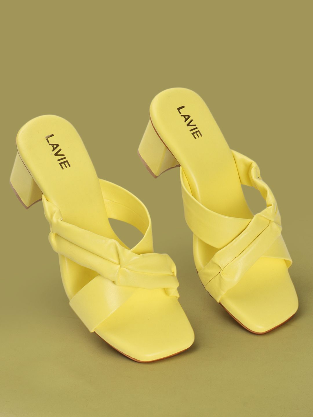 

Lavie Women Block Heel Sandals, Yellow