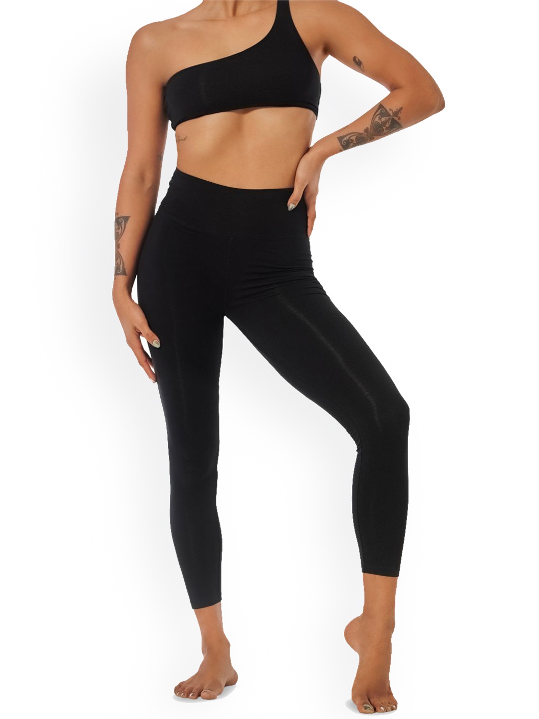 

YAMAYOGA Women Ankle Length Tights, Black