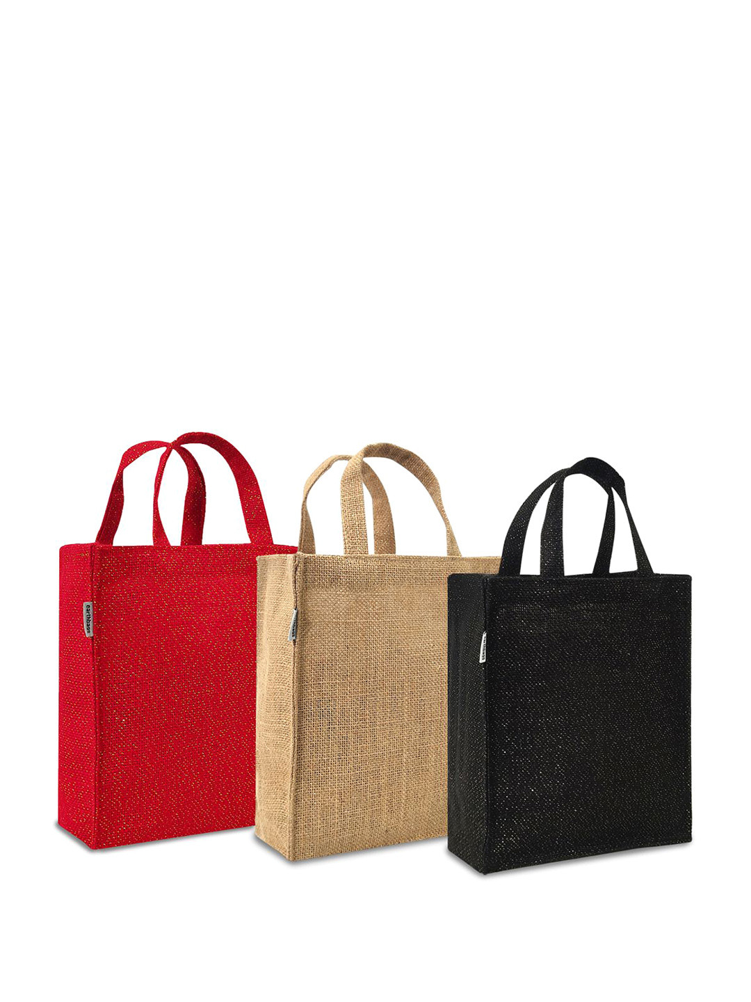 

earthbags Unisex Textured Structured Handheld Bags, Red