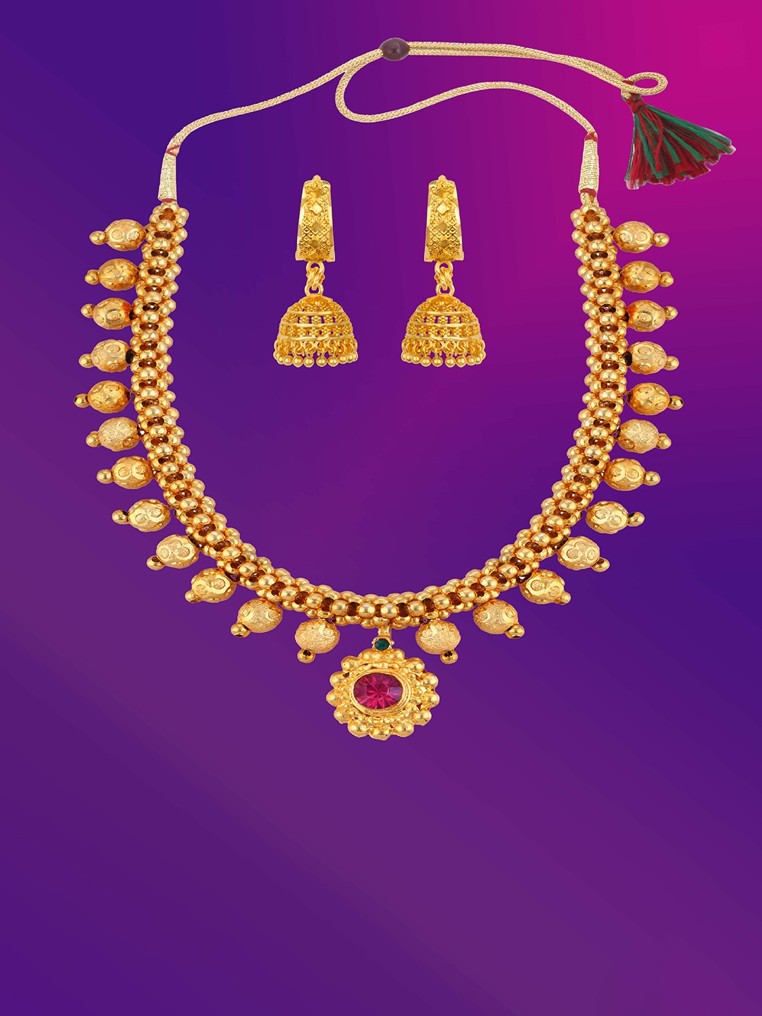 

Lila Gold-Plated Jewellery Set