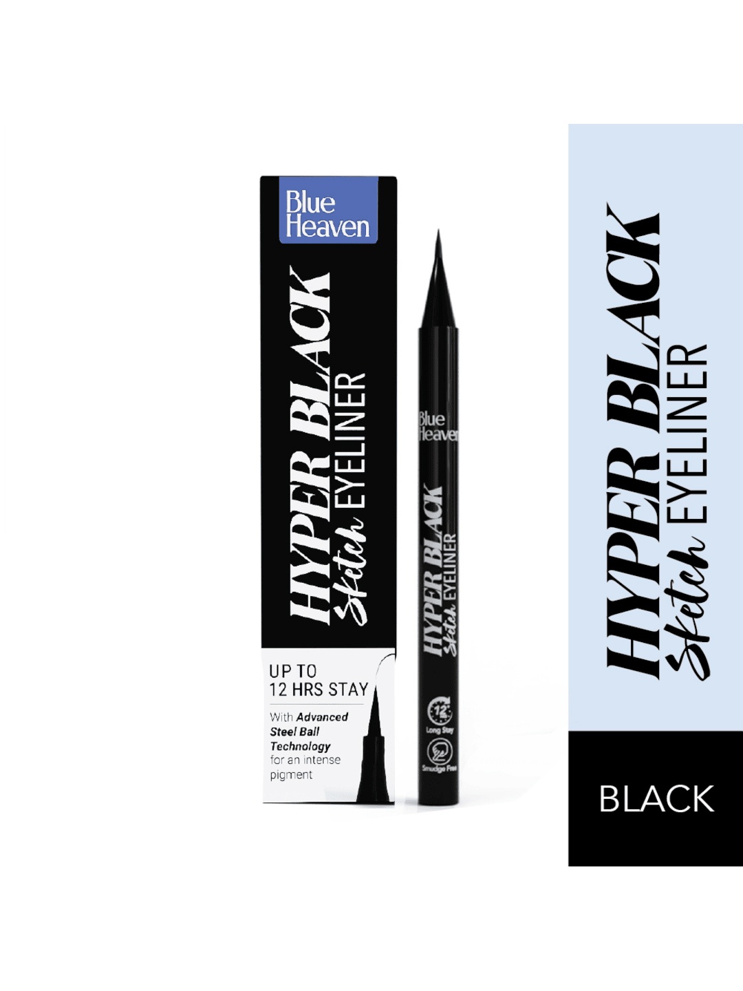 

Blue Heaven Hyper Black Waterproof & Smudgeproof 12hr Stay Sketch Eyeliner - 0.6 ml