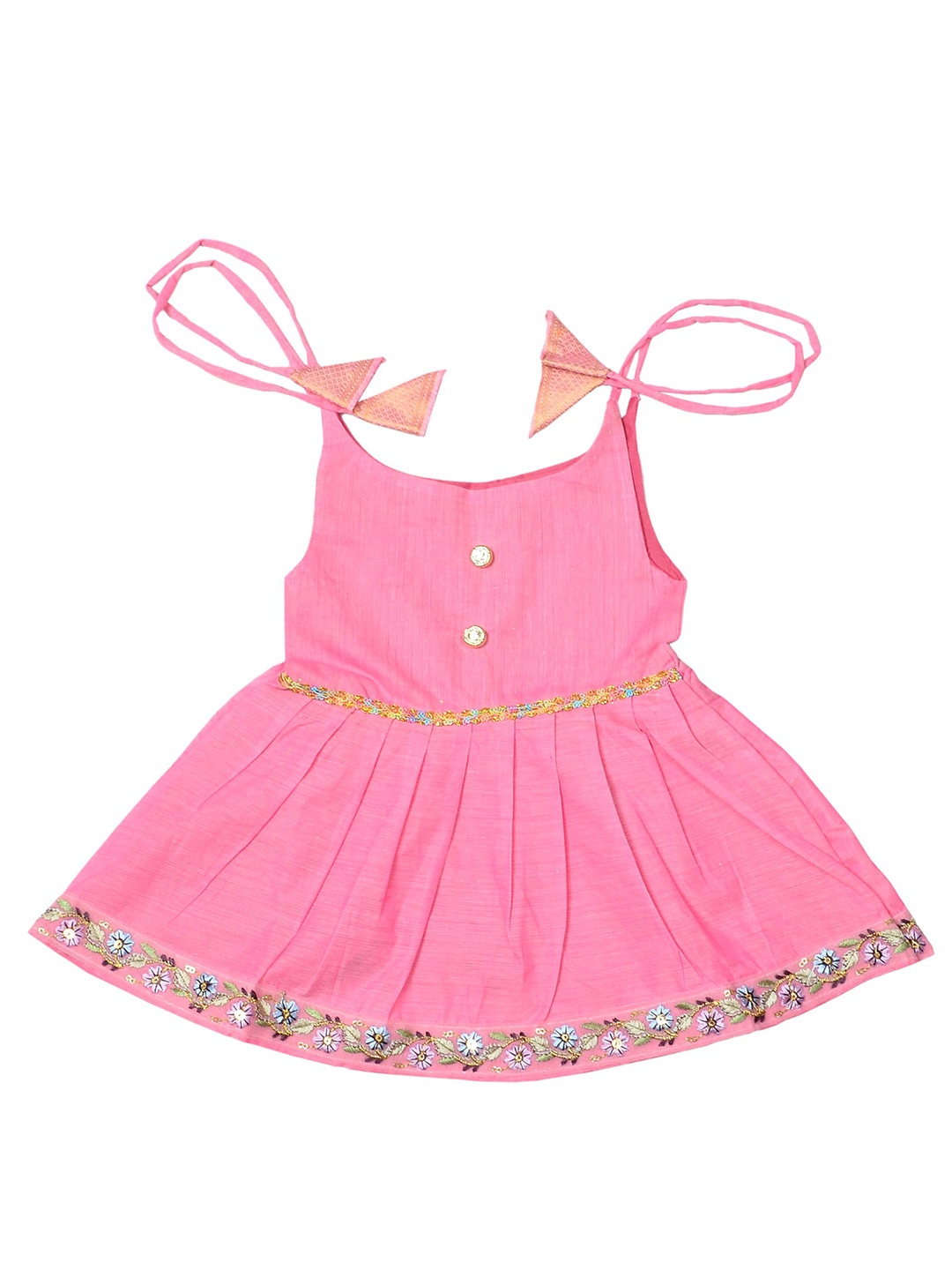 

BAESD Infants Girls Mangala Gowri Cotton Ethnic Dress, Pink