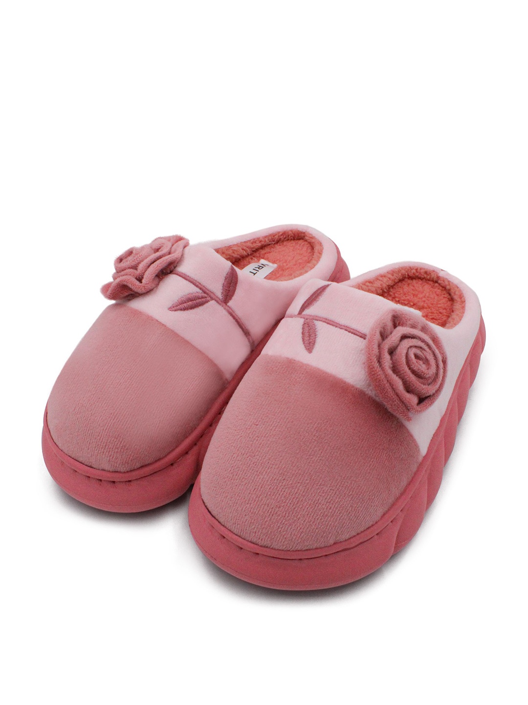 

JENNA Women Self Design Room Slippers, Pink