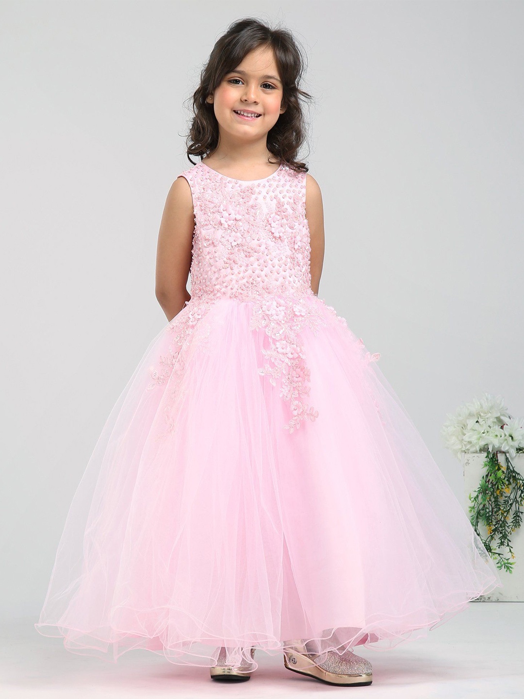 

Mark & Mia Girl's Fit - Flare Dress, Pink